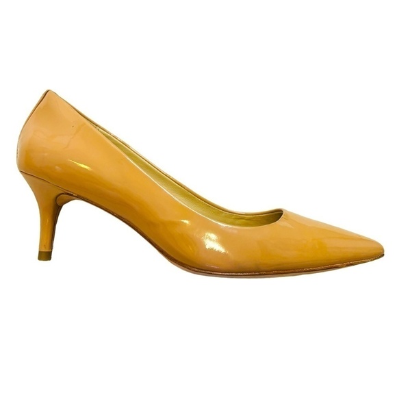 Coach Nude Patent Heels High Heel Pumps SZ 10 - Picture 2 of 13